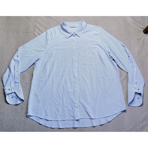 Coolibar Womens XXL Amara Smart Shirt UPF 50 Sun Protection Button Up Striped - Picture 3 of 9